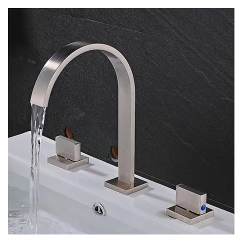 Robinet de baignoire anti-corrosion en laiton chromé 3 trous pour remplacer un mitigeur fuyard