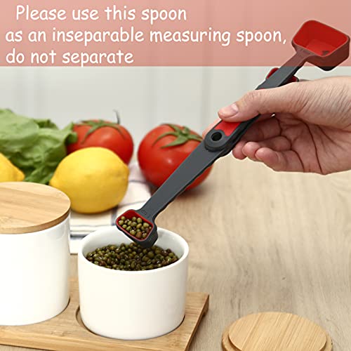 Grandfort Collapsible Silicone Soft Measuring Cups And Measuring Spoons,8 Pieces Portable Food Grade Silicone Measurement Cup For Liquid & Dry Measuring Baking &Utensils & Travel Measuring Cup,Space Saver thumb #4