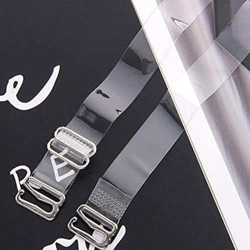 nuoshen Invisible Clear Bra Strap,10 Pairs Non-Slip Adjustable Bra Strap Soft Replacement Shoulder Strap for Women 3 Colors