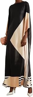 Women's Long Ankle Length Casual Satin Silk Kaftan, Beach Wear Caftan