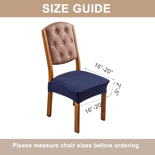 Image of Genina Waterproof Seat Covers for Dining Room Chair Covers,No Rear Covers