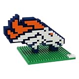 Denver Broncos NFL Football Team 3D BRXLZ LOGO Puzzle
