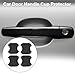 TUCKBOLD Car Magnet Car Door Handle Scratch Protector 91x93mm Anti-Scratches| Door Handle Protective Film Matte Black 4 Pcs