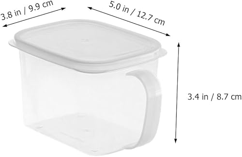 Miniatura 2 de Cabilock Caja de almacenamiento con asa, contenedor hermético para alimentos, contenedor de alimentos para refrigerador, contenedor de frutas,