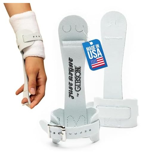 Gibson Athletic Single Buckle Just Right Uneven Bar Grips, Gymnastics, Girls, White, Small