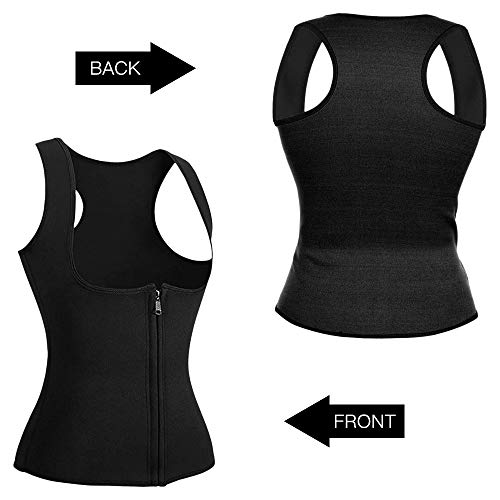 Colete Fitness, Andoer Colete feminino de neoprene para sauna colete de cintura fina espartilho para