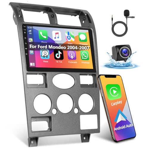 Podofo 2+64G Autoradio für Ford Mondeo MK2 2004 2005 2006 2007 mit Carplay