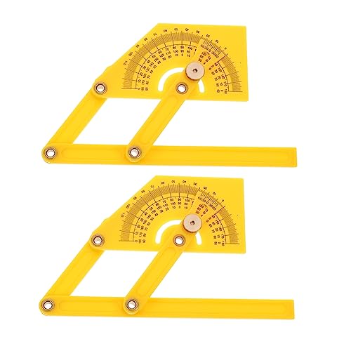 2 pcs regla de ángulo para carpintería y medición miniatura 1