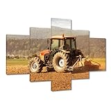  Peinture imprimée sur toile Décoration murale 100 x 70 cm Ferme avec un tracteur N° H9731Z_PC5A