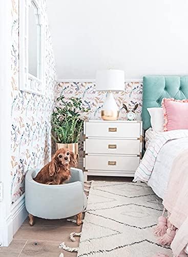 Miniatura 5 de Homepop Decoración del hogar  Cama curvada tapizada para mascotas  Camas y muebles de lujo para gatos y perros  Cama redonda para mascotas creada