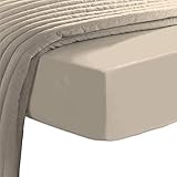 Pizuna (ピズナ) 100%コットン製 高級ボックスシーツ シングルXLサイズ - 天然綿 400スレッドカウント ホテル品質 長繊維（ロングステープル）サテン織り、洗濯機対応 マットレスカバー 1枚 100×200cm