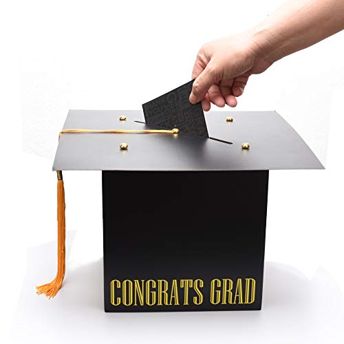 image for MerryJoyParty Graduation Card Box Graduation Card Holder Original Grad