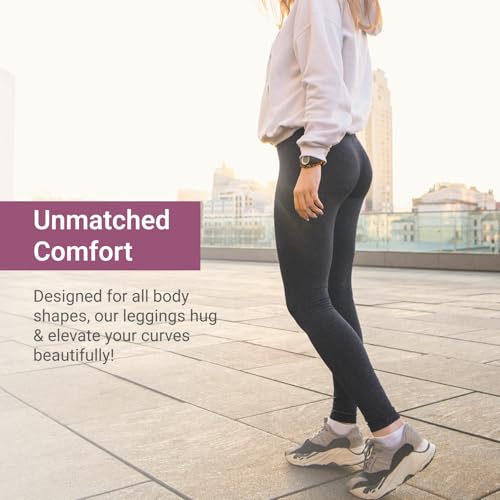 Image of SATINA High Waisted Leggings for Women - Comfortable and Stretchy in Versatile Sizes and Colors
