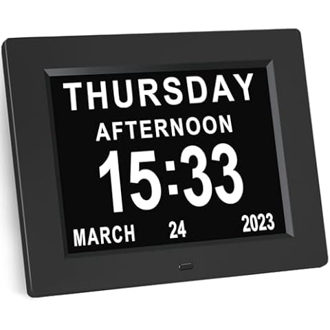 KASTISS 8 Inch Digital Calendar Clock Cover