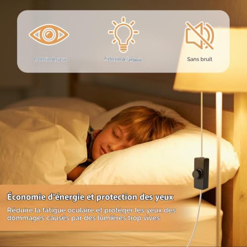 AXFEE Variateur LED Noir, Variateur de Lumiere Led, Interrupteur Variateur – vue 6
