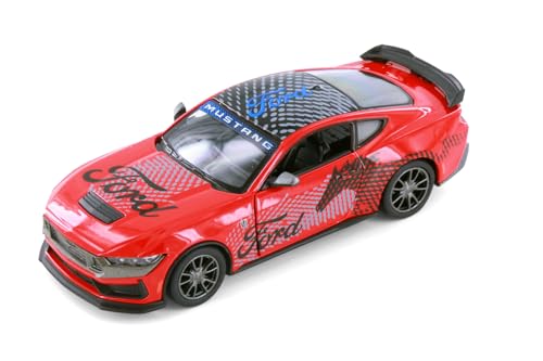 Modelo a escala 1:38 Ford Mustang 2024 Rojo