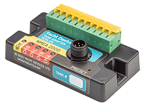 Image of Yacht Devices Boat Tank Adapter (New) (YDTA-04N) for Yacht and Boat Network - NMEA 2000 Micro Male, 4 x Tanks