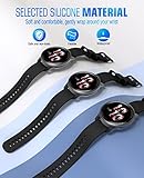 MoKo Strap Compatible with Garmin Vivoactive 4S/Venu 4 41mm/3S/2S/Forerunner 265S/255S/255S Music/Vivomove 3S, 18mm Soft Silicone Replacement Watch Band Sport Wristband, Black - Image 4