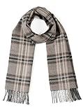 Tartan Plaid Flannel Scarf - 100% Baby Alpaca Wool - Unisex - Dye Free, All Natural, a stylish accessory or gift for any Man or Woman (Guinness)