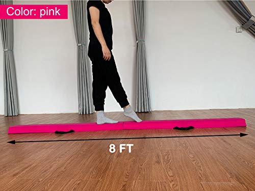 Image of Marfula 6 FT / 8 FT / 9 FT Folding Gymnastics Beam Foam Balance Floor Beam