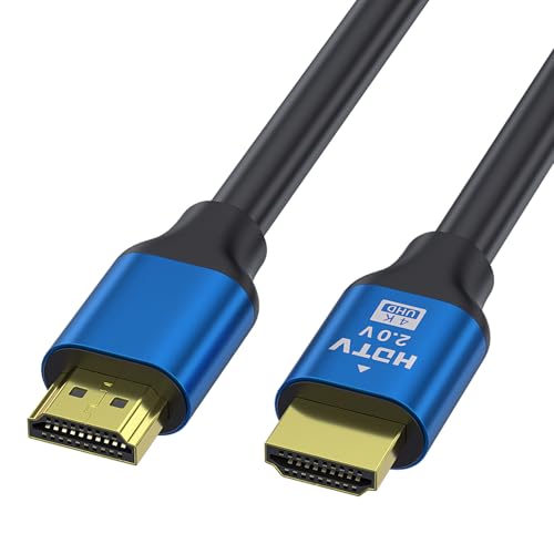 QISI HDMI�P�[�u�� 4K HDMI2.0 �n�C�X�s�[�h �i�C�����҂� ���ϋv ARC �C�[�T�l�b�g 3D �t��HD 1080p PS5 PS4 Xbox PC Apple TV �Ή� (0.5m)