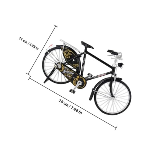 Bicicleta en miniatura de aleación YARNOW estilo retro para decoración de escritorio 3