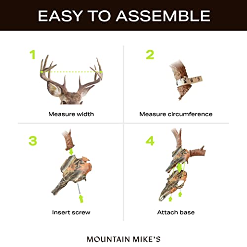 Mountain Mike's Reproductions Skull Master Antler Mounting Kit, Fall Camo Dipped #TOP5