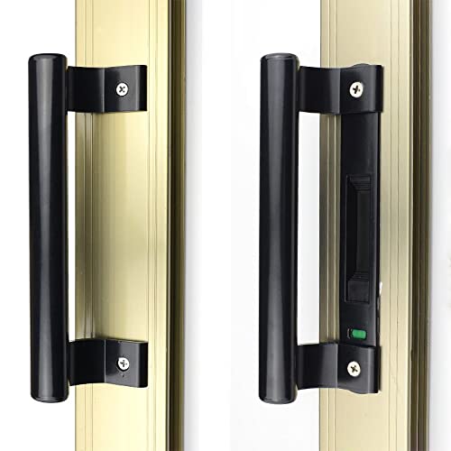 Yidelai 2-Piece Sliding Door Handle 8-Inch Aluminum Alloy Material Is Applicable To The Replacement Of Patio Door Glass Door And Some Old Door Handles, Which Is Easy To Install. #TOP6