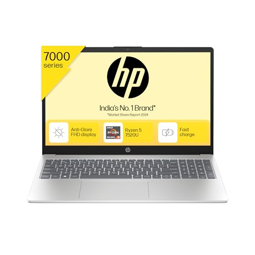 Image of (Refurbished) HP 15, AMD Ryzen 5 7520U, 16GB DDR5, 512GB SSD, (Win 11, Office 21, Silver, 1.59kg), Anti-Glare, Micro-Edge, 15.6-inch(39.6cm), FHD Laptop, AMD Radeon Graphics, 1080p FHD Camera, Backlit KB, fc0156AU