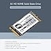 XYGStudy SK M2 NVME 2242 128GB High-Speed Solid State Drive, 3D TLC Flash Memory, High-Speed Reading/Writing, More Reliable & Durable (SK-NVME 2242 128G SSD-M.2)
