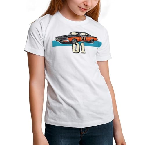 Kids Round Neck T-Shirt,Novelty Short Sleeve Tshirts for Hazzard Dukes Tops2