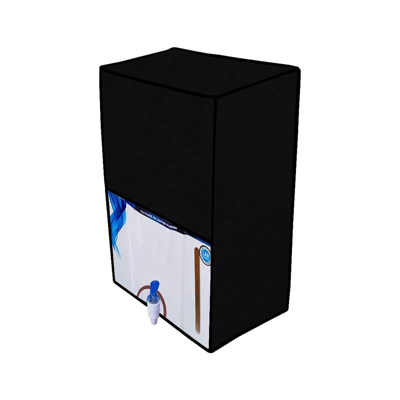 waterproof and dustproof Printed Water Purifier cover for KENT New Grand 8-Litres Wall-Mountable RO +Double UV+ UF + TDS 20 ltr/hr (Solid Black)-image-1