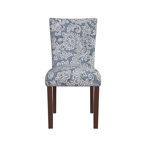 Image of HomePop Classic Parsons Dining Chair -Denim Jacobean Print (Set of 2)