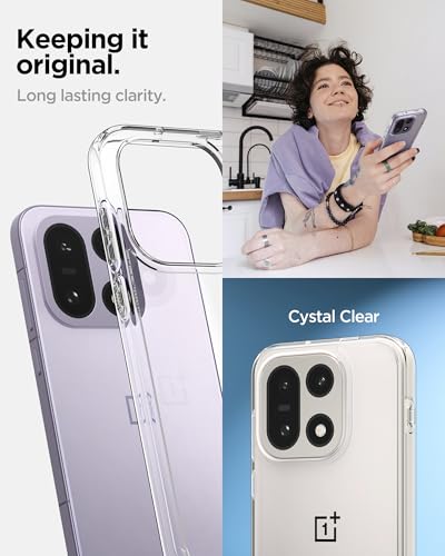 Image of Spigen Ultra Hybrid | OnePlus 15 Case [Transparent] [Air Cushion Protection] OnePlus 15 Back Cover | TPU+PC - Crystal Clear