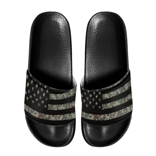 Image of Footwear for Mens Open Toe Athletic Sandals Anti-Slip Sole Slide Sandals Pillow House Flat Shoes Comfortable Slip On Slippers for Indoor & Outdoor