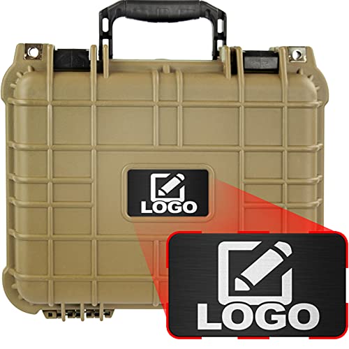 Eylar Protective Camera Hard Case Water & Shock Proof with Foam 13.37 inch 11.62 inch 6 inch Tan