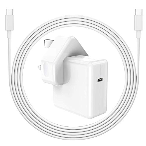30W USB C Power Adapter, Ponkor (PD) Wall Charger Compatible with MacBook/Air Charger 2018Late And iPad Pro With 6.56ft USB-C Port Charge Cable Notebook/Tablets for Traveling