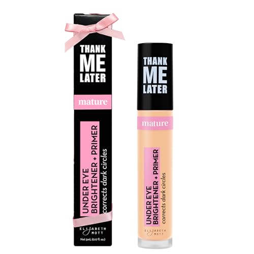 Elizabeth Mott Thank Me Later Under Eye Brightener & Primer – Hydrating Color Corrector and...