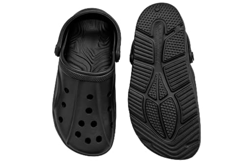 Image of Mens Classic Casual Clogs, Ultra-Lightweight, Water-Friendly, Anti-Slip Grip, Comfort Everyday Footwear