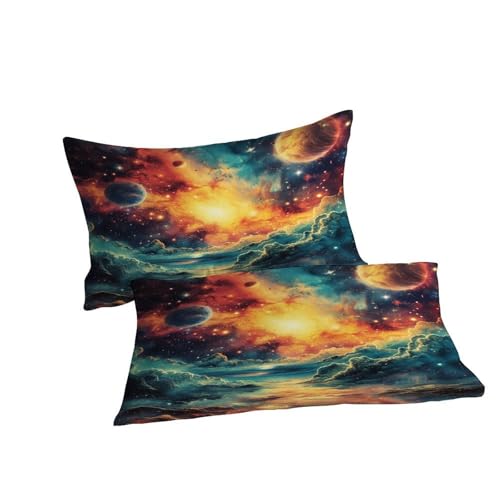 Housses de couettes lit 220x240cm fermeture éclair microfibre imprimé - 7