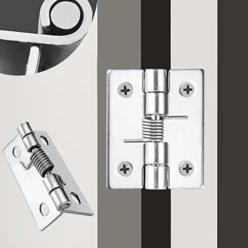 Scharniere Klappbar Schanier Klappscharnier Scharnier Edelstahl Klavierband 3 Stk Türscharniere Selbstschließende Keine Schrauben Türband Schaniere für Türen Türschaniere Holztür (50 mm)