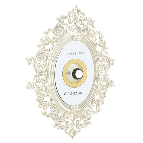 Plaque bouton de cloche ornementale EMUKOEP 7,9x5,9 pour bureau
