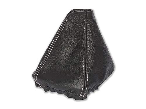 The Tuning-Shop Shift Boot Compatible with BMW Z3 Leather Grey Stitching