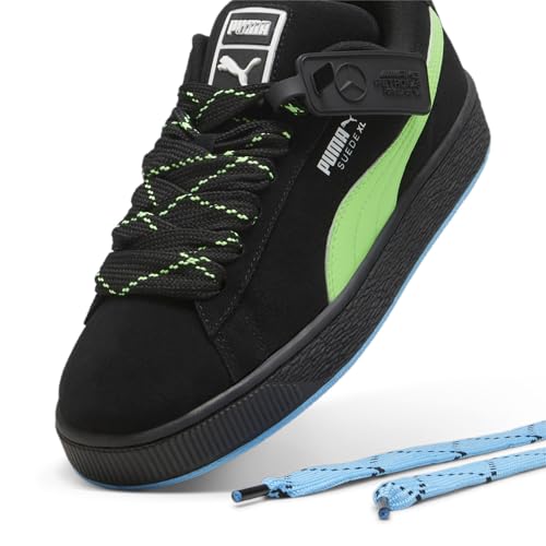 Puma Mens Mercedes AMG MAPF1 Suede XL Neon Black Motorsport Inspired Sneakers Shoes 94