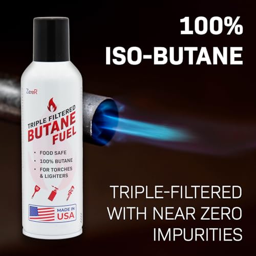 image for ZeroR® 100% Butane Fuel Refill | 10.67 fl oz 315ml | Made in USA | Bu