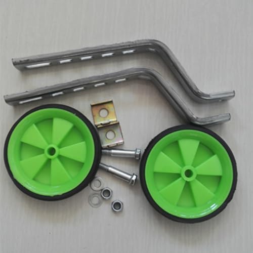 Ruedas de Entrenamiento para Bicicletas Infantiles de 12 a 20 Pulgadas, Juego de 2 Ruedas Reforzadas para Bicicletas de Velocidad Única (Verde) miniatura 2
