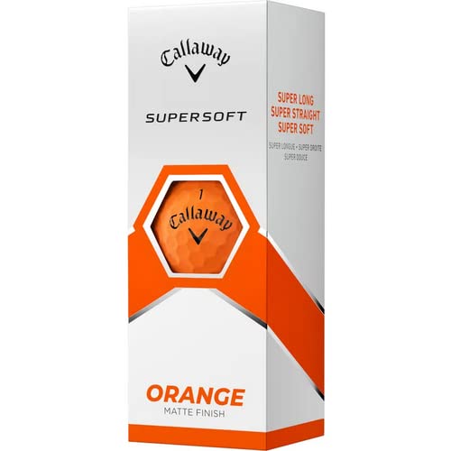 Callaway Golf 2023 Supersoft Matte Orange Personalized Golf Balls