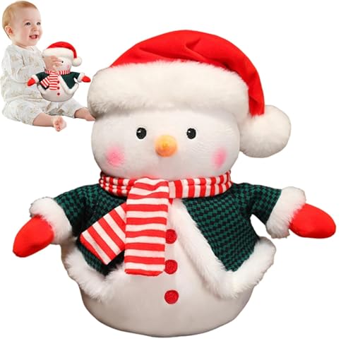 Peluche bonhomme de neige de Noël Teksome, doudou mignon pour décoration de bureau