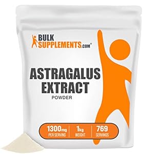 BulkSupplements.com Astragalus Extract Powder – Astragalus Root Powder – Telomere Supplements – Lung Support Supplement…