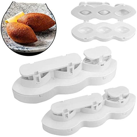 Audasi Meatball Mold Stuffed Meatball 2PCS Meatball Maker Homemade Kitchen Cooking Making Fried Press Tool Cake Fish Ball Burger Maker Mold Cover
